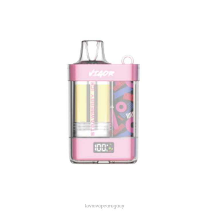 V68HV1 Lavie Vape Uruguay | hielo de fresa LAVIE VIGOR 15000 bocanadas